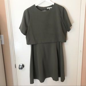 Oak + Fort olive colour dress